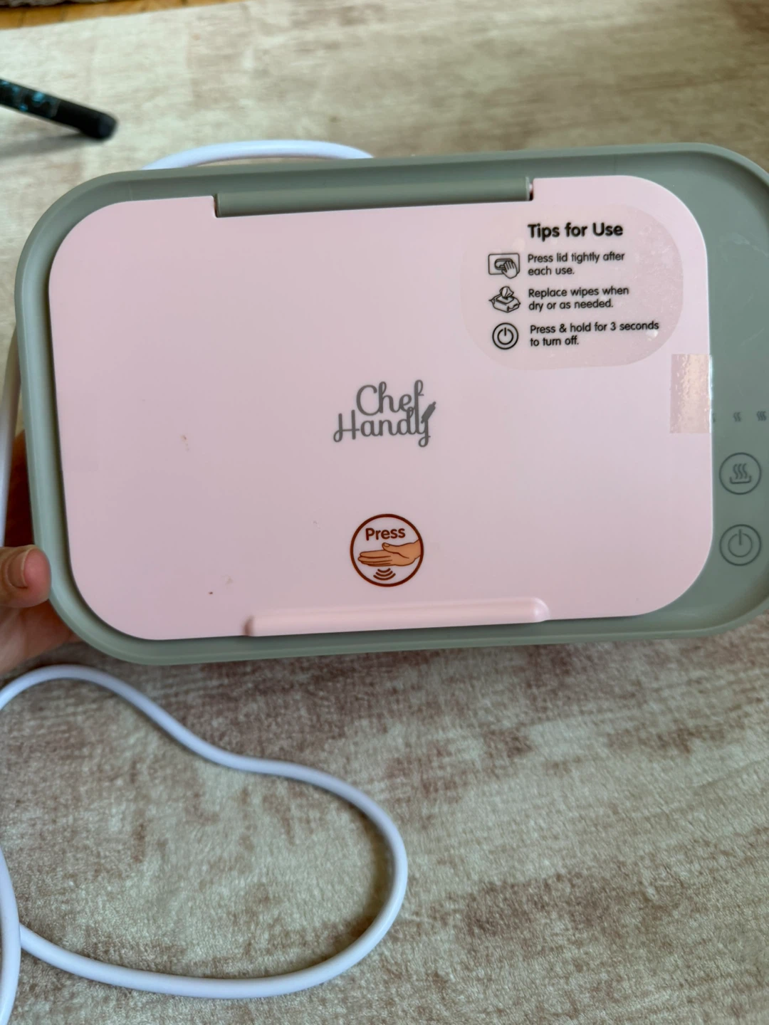 Chef Handy Wipes Warmer - Pink - photo 3