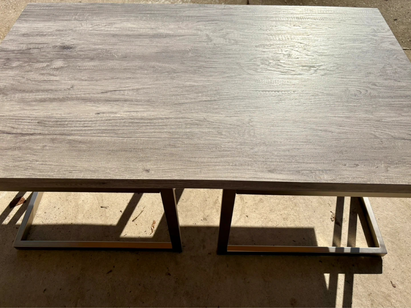 Wood and Metal Coffee Table - photo 3