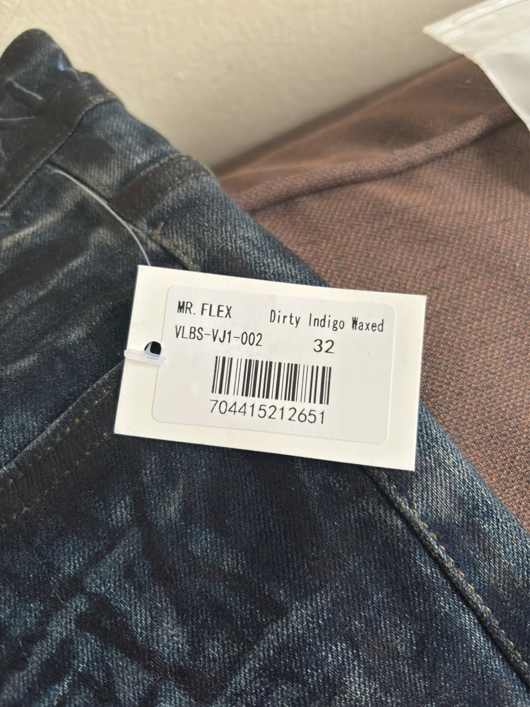 Valabasas Mr Flex Dirty Indigo Waxed Jeans Size 32 NWT - photo 5