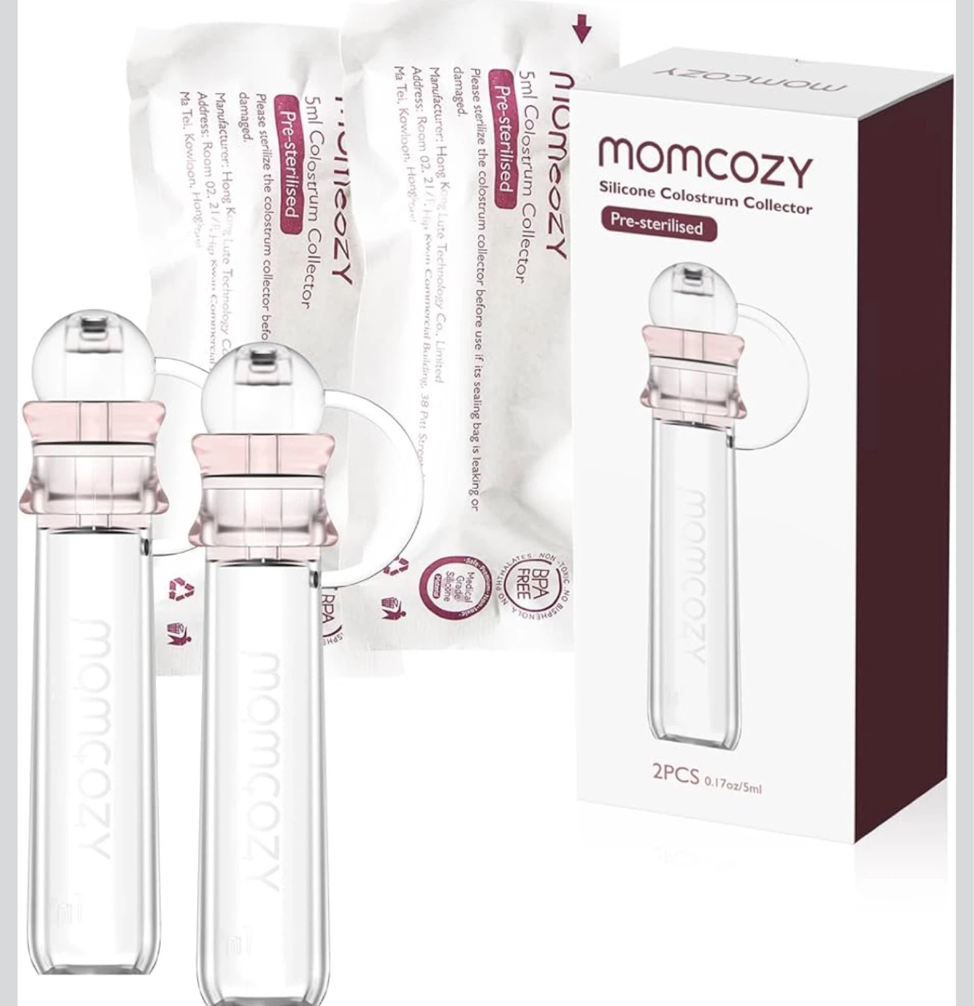 Momcozy Silicone Colostrum Collector - Pre-sterilized