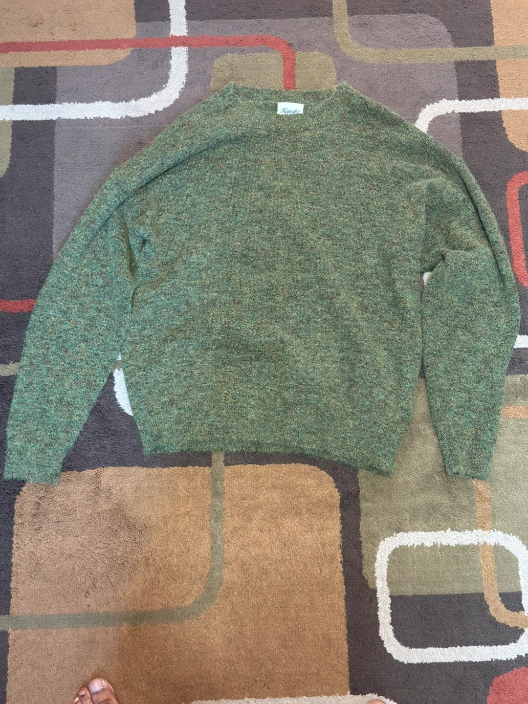 Kuwallatee Green Knit Crewneck. Size L