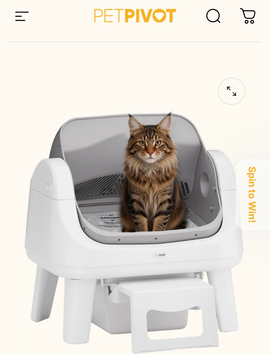 PET PIVOT AutoScooper 12 Self-Cleaning Cat Litter Box