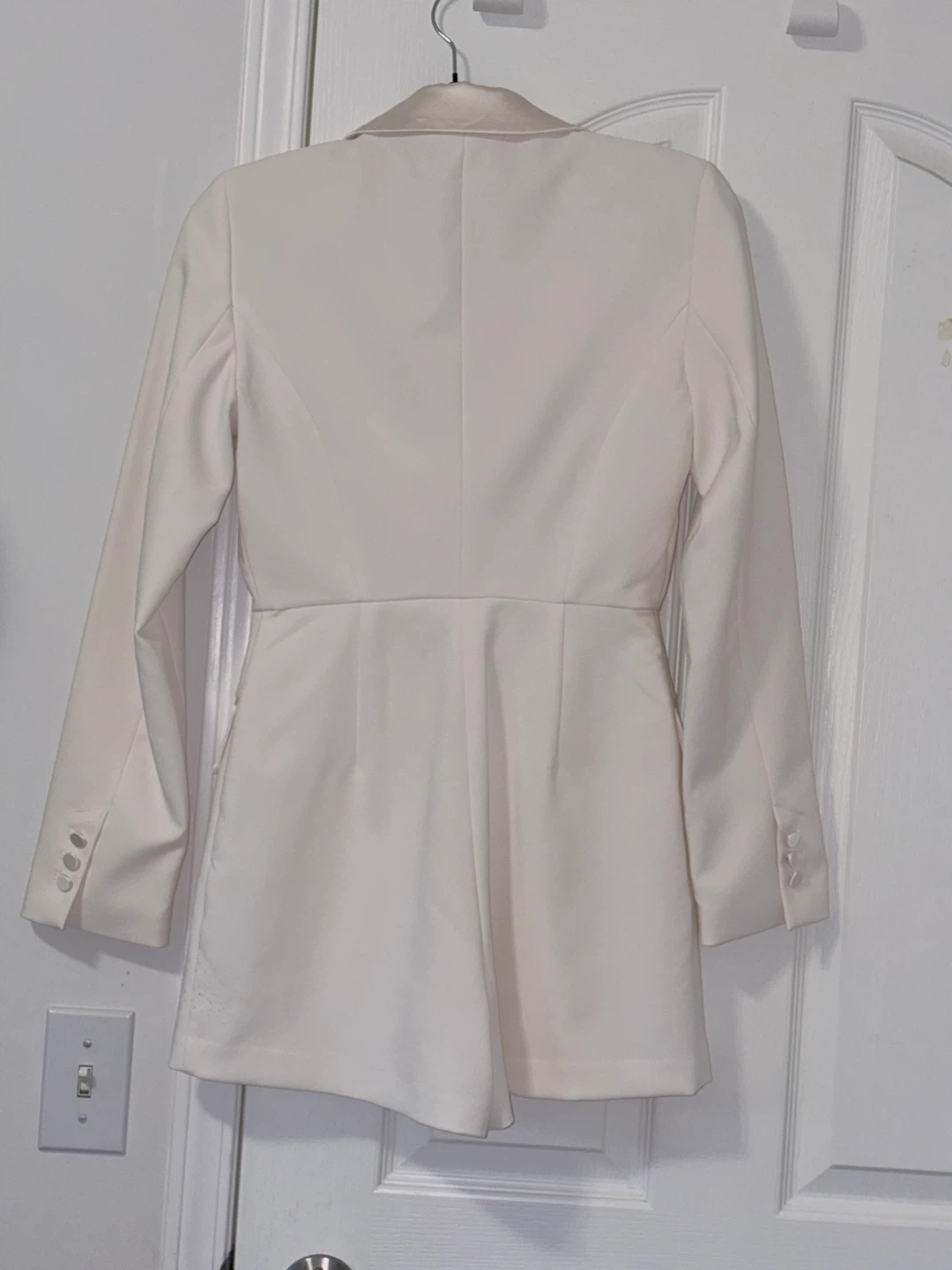 Dynamite Women's White Double-Breasted Blazer Dress XS - photo 2