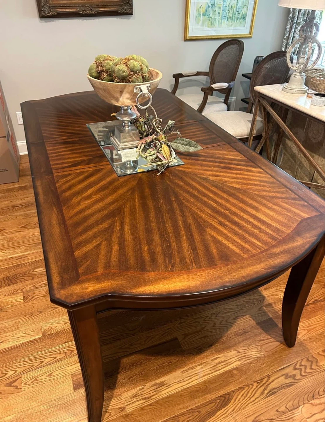 Dining table with extension