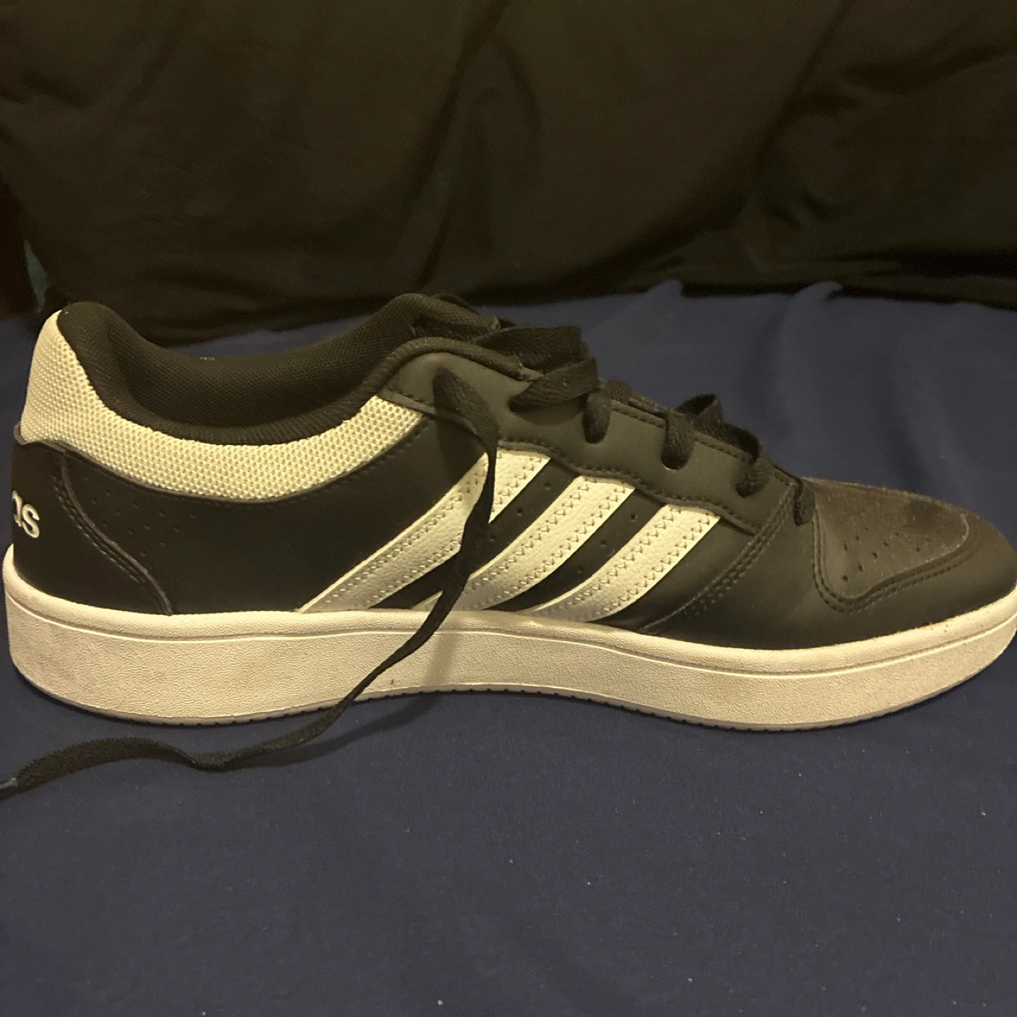 Adidas Hoops Mid Top Sneakers Black White - photo 3