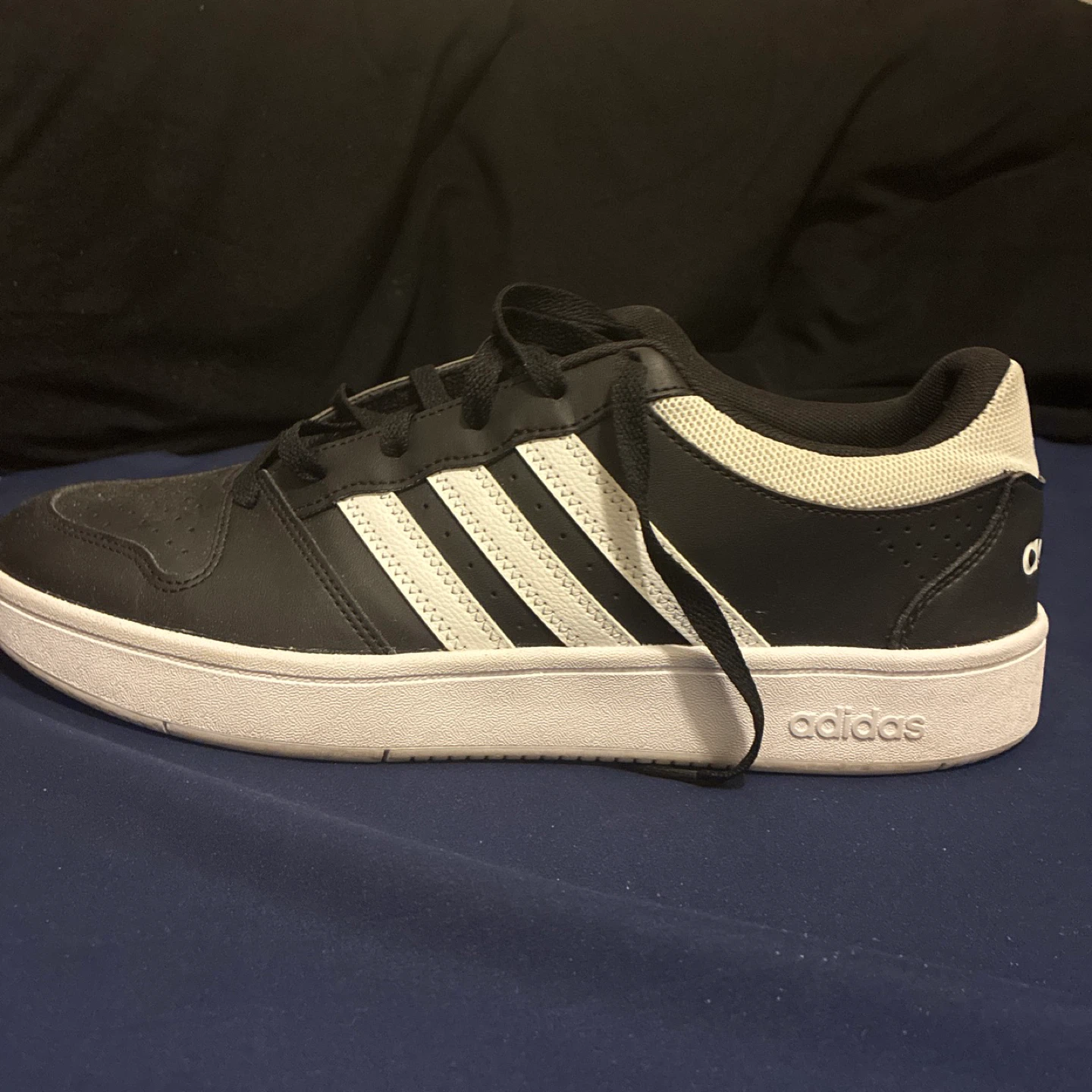 Adidas Hoops Mid Top Sneakers Black White - photo 5