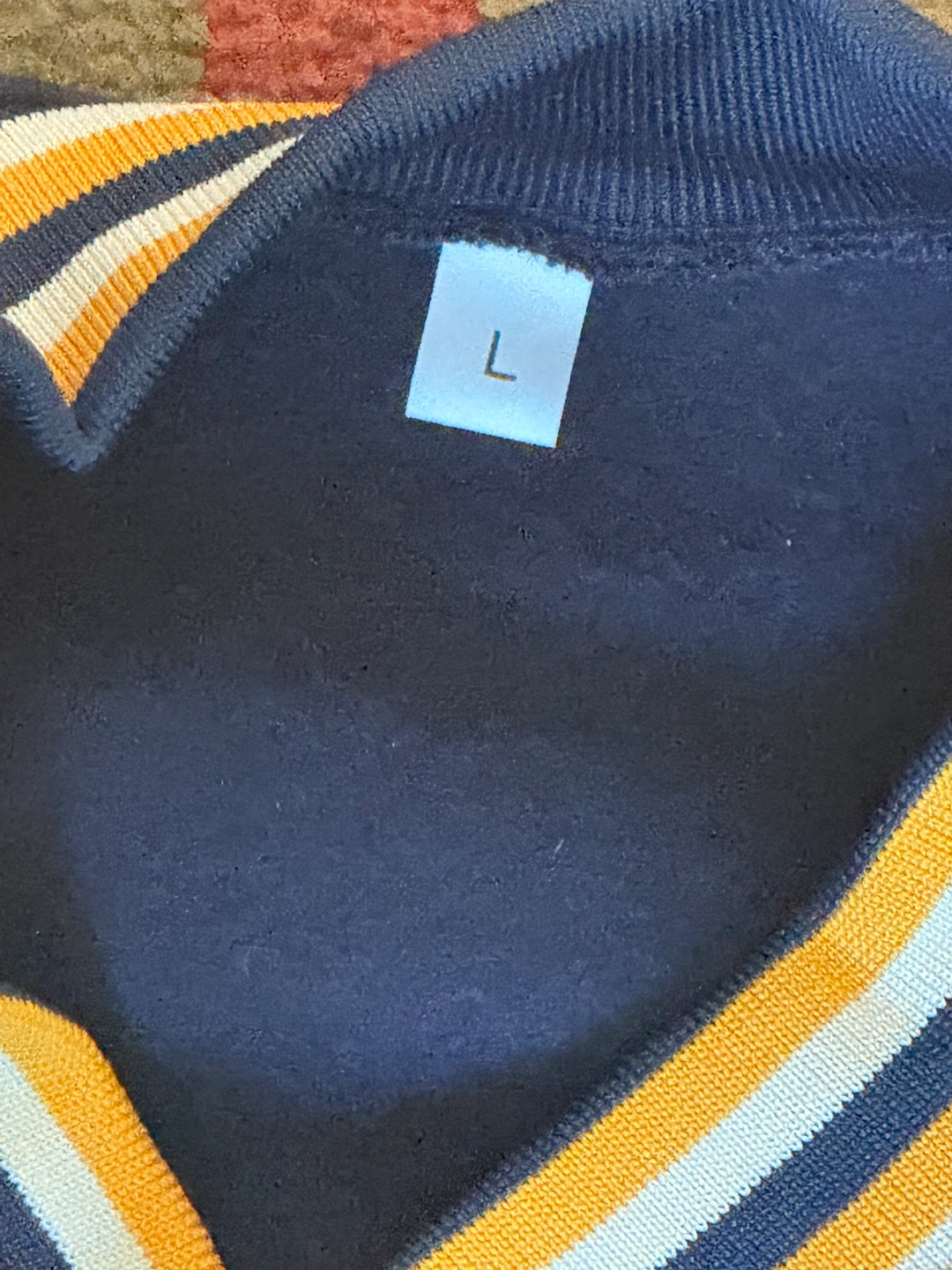 Empire State Mustangs Blue/Cream/Yellow varsity jacket. Size L - photo 2