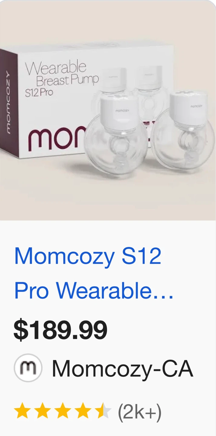 Sealed Momcozy S12 Pro Wearable Breast Pump