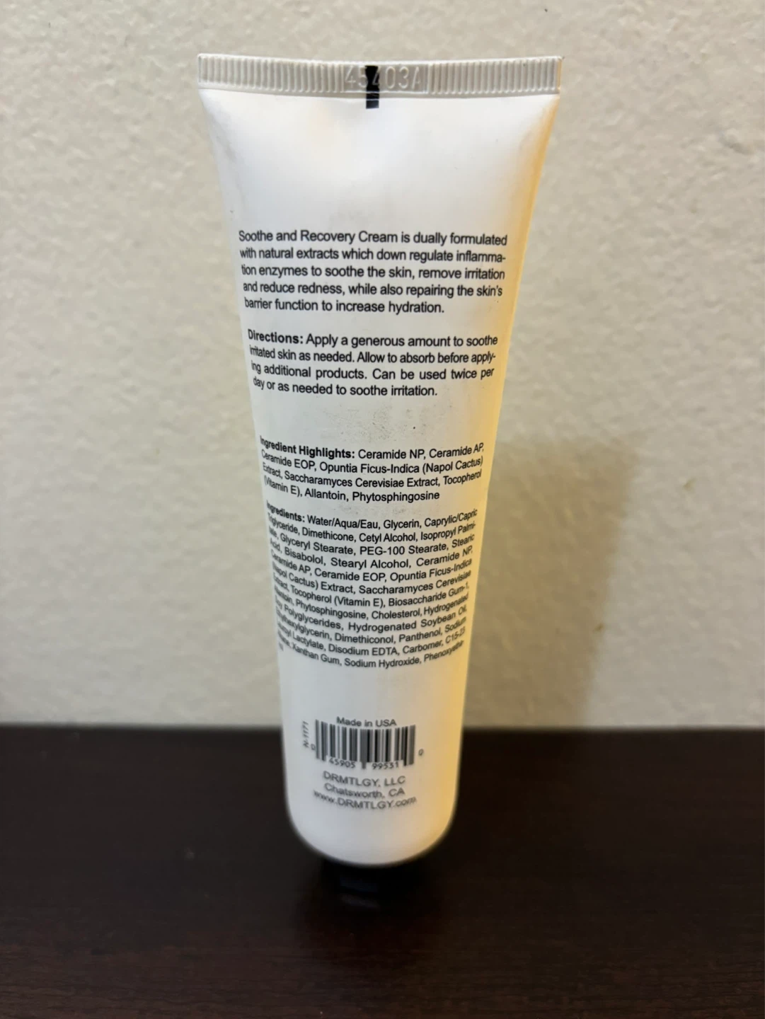 BRAND NEW-DRMTLGY Soothe + Recovery Cream Anti-Aging 3 oz / 85 g - photo 2