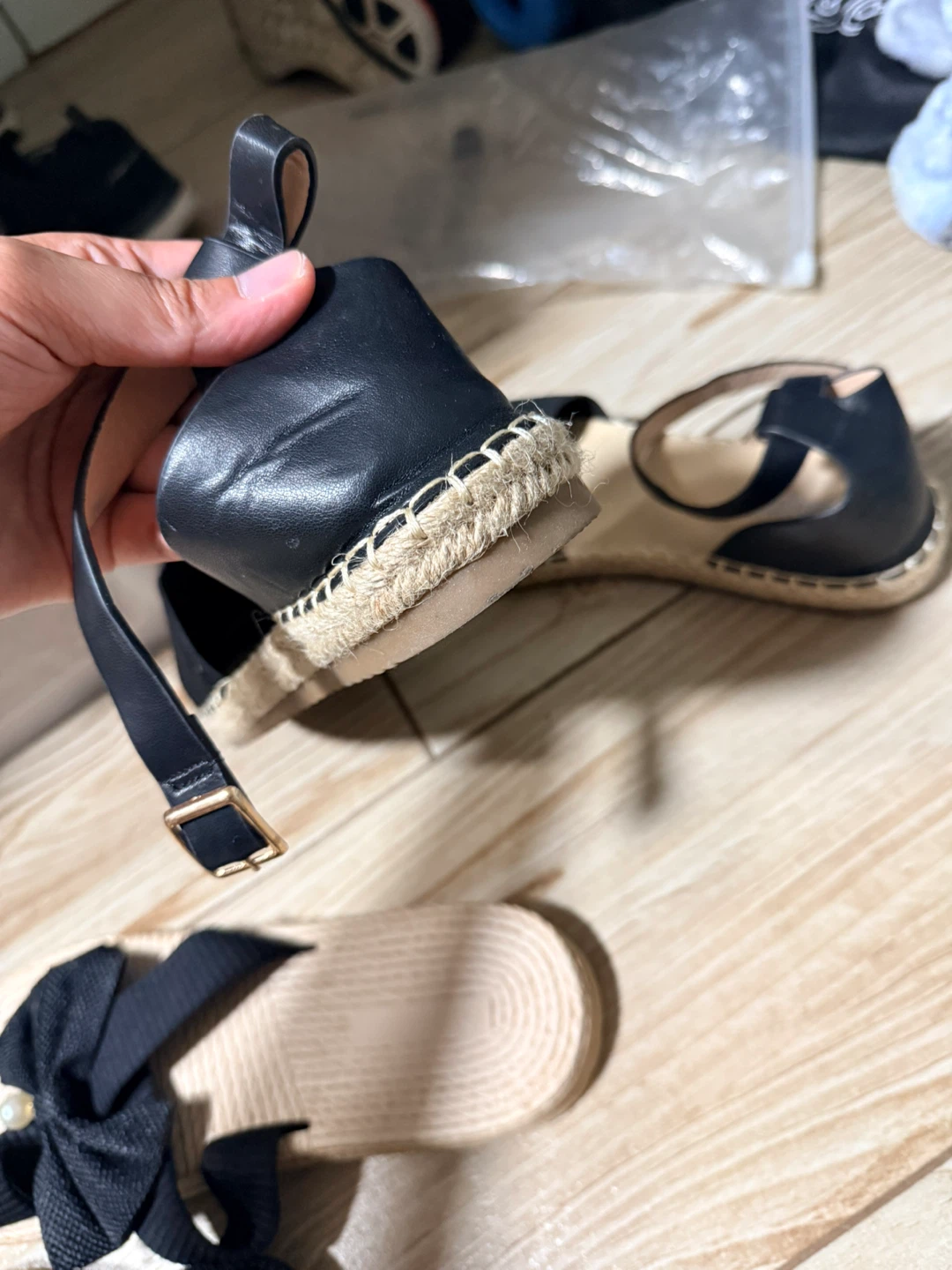 Women's Espadrille Sandals and Bow Slides size 9 and 8 - photo 4