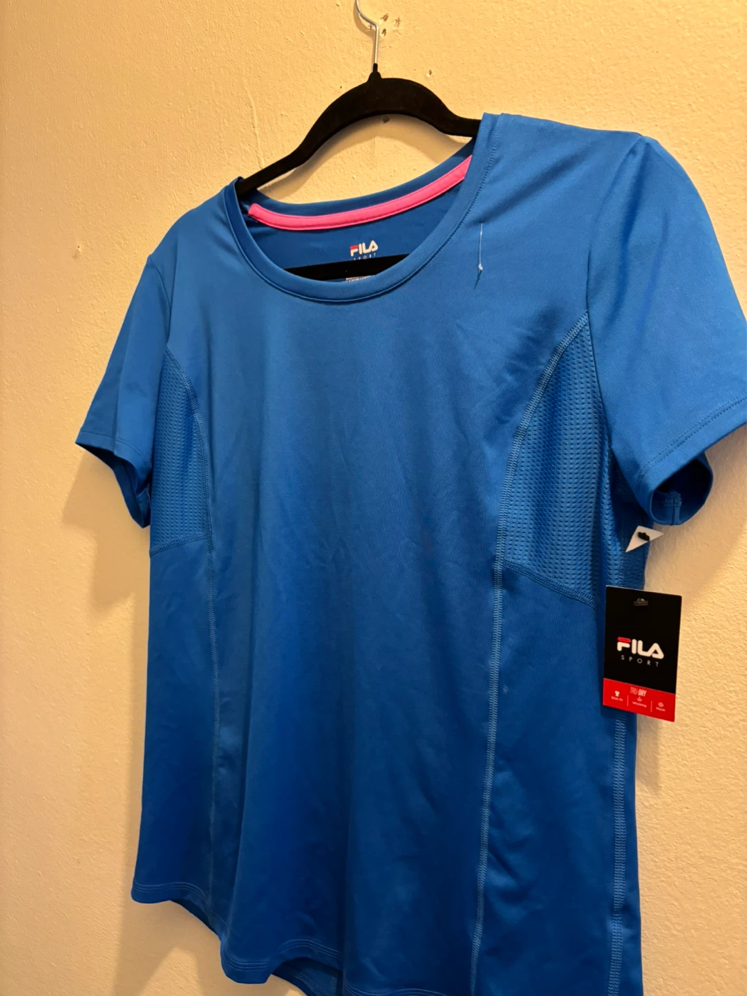 NEW-Fila Sport Blue Athletic T-Shirt Size M