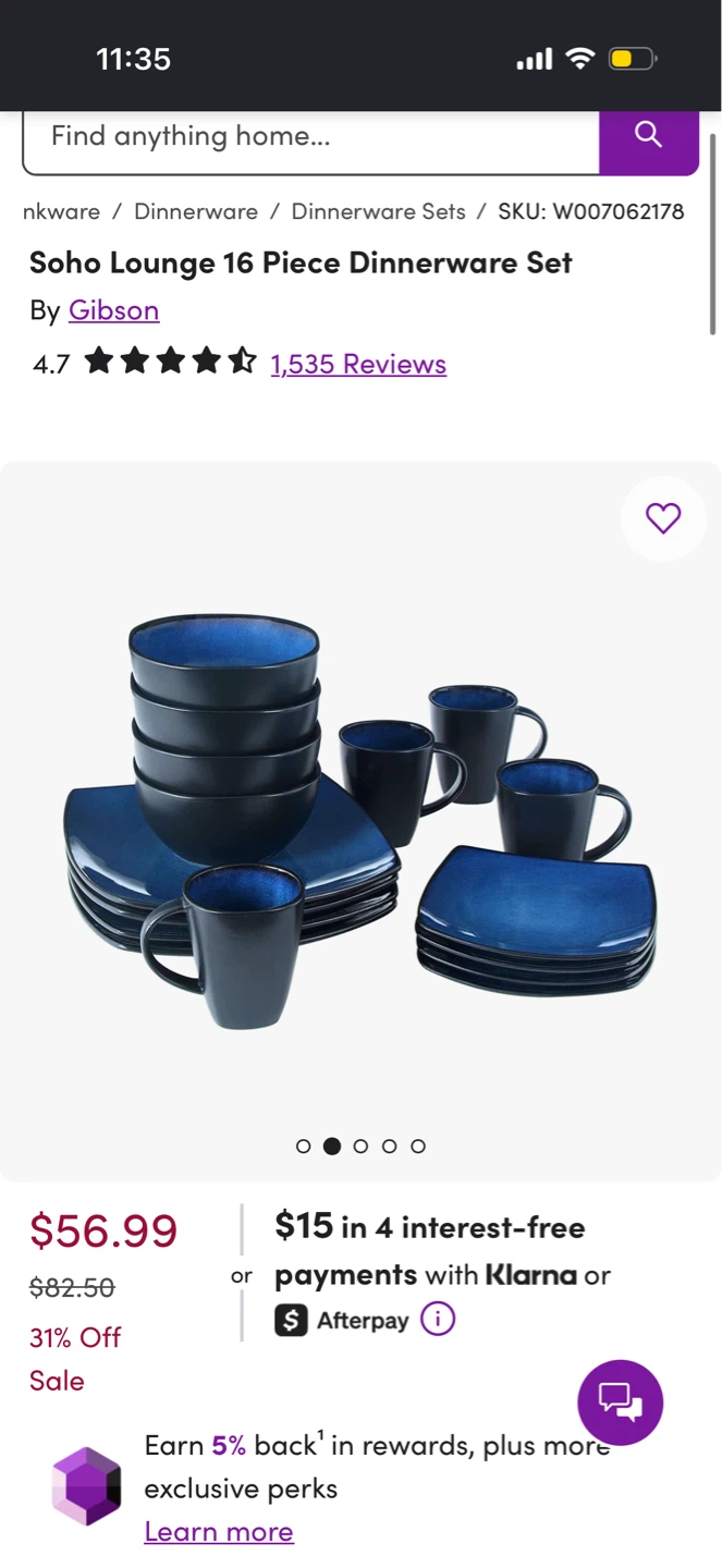 16 Piece Dinnerware Set