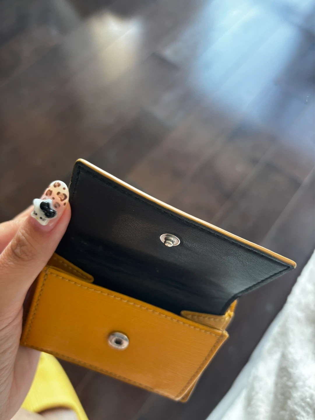 Marc Jacobs Mustard Yellow Saffiano Leather Mini Trifold Wallet - photo 3