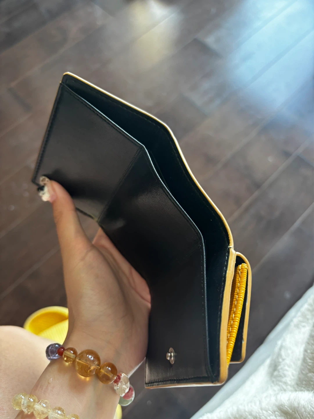 Marc Jacobs Mustard Yellow Saffiano Leather Mini Trifold Wallet - photo 2