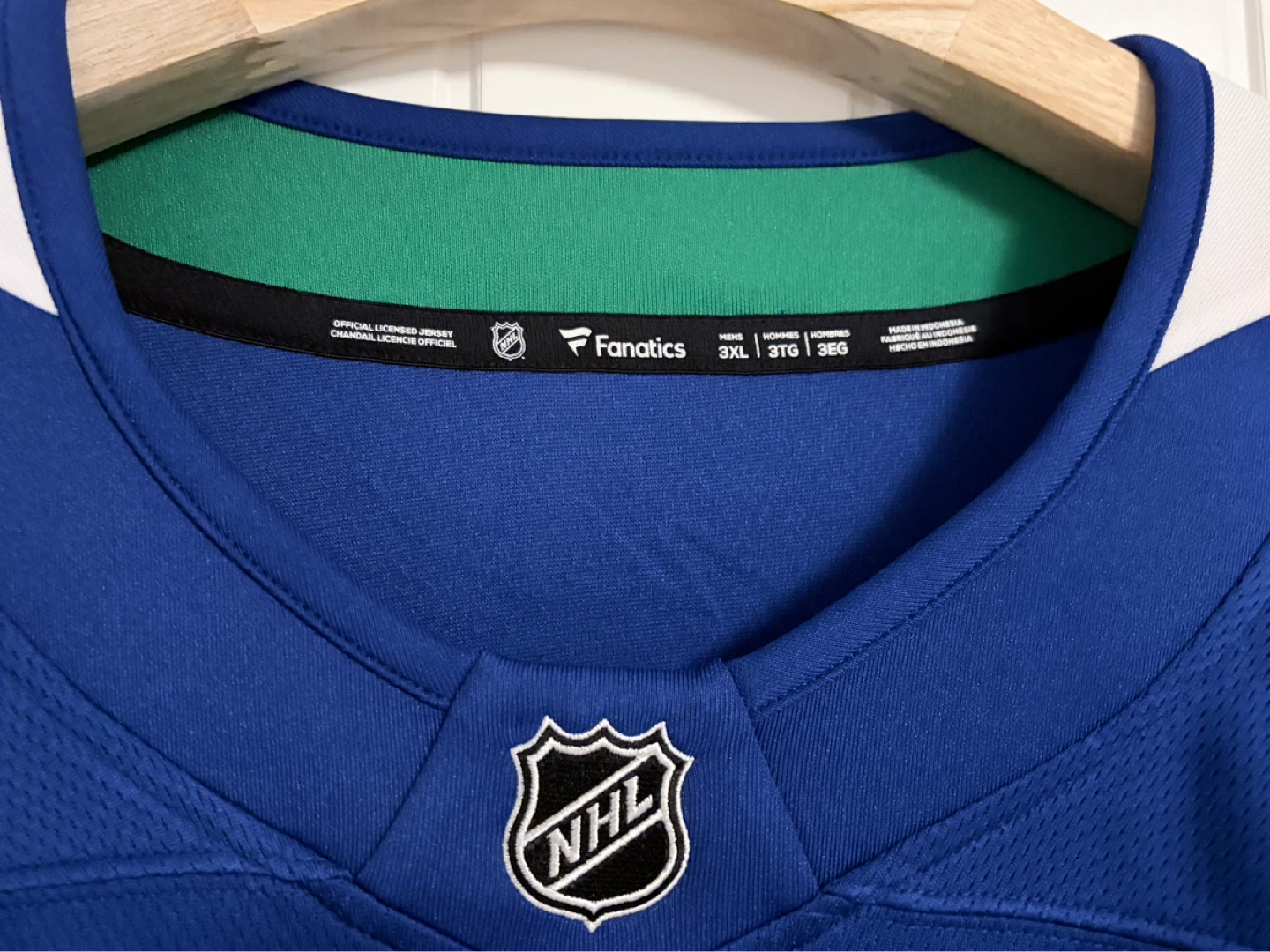 BNWT Authentic Fanatics Vancouver Canucks Hughes Jersey 3XL - photo 5