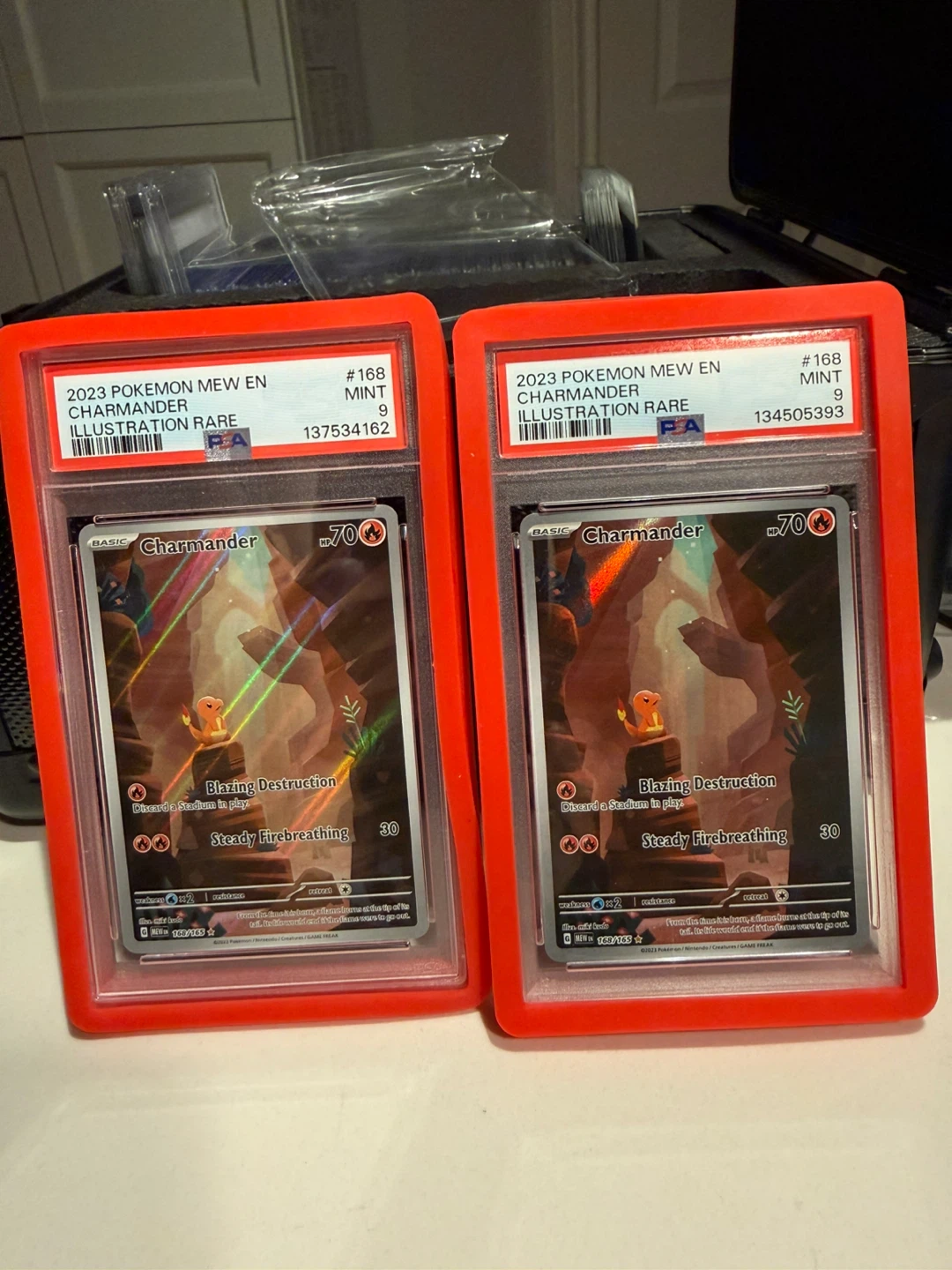 Graded 151 Charmander Pokémon cards