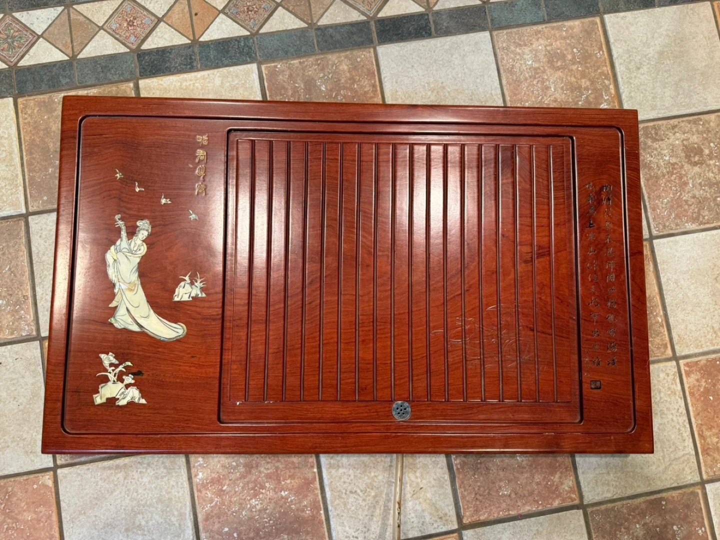 Wooden Tea Tray / Traditional Chinese Tea Serving Tray