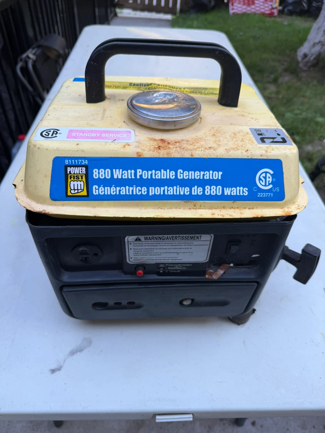 Power Fist 880 Watt Portable Generator - photo 3