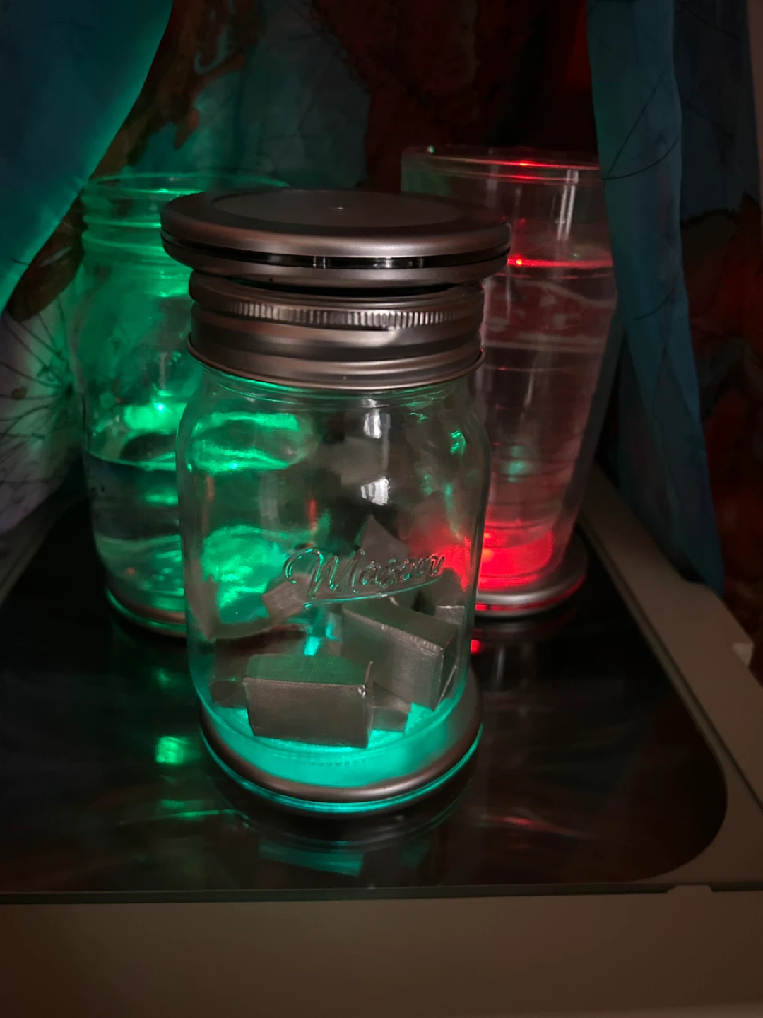 4 LED Coasters Set