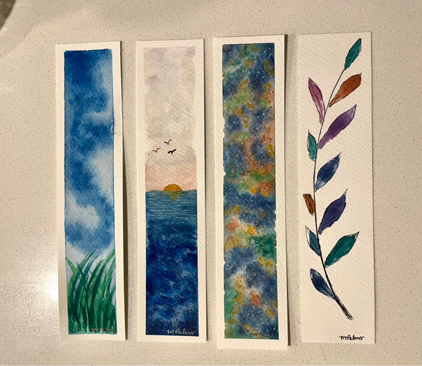 Watercolour Bookmarks - photo 4