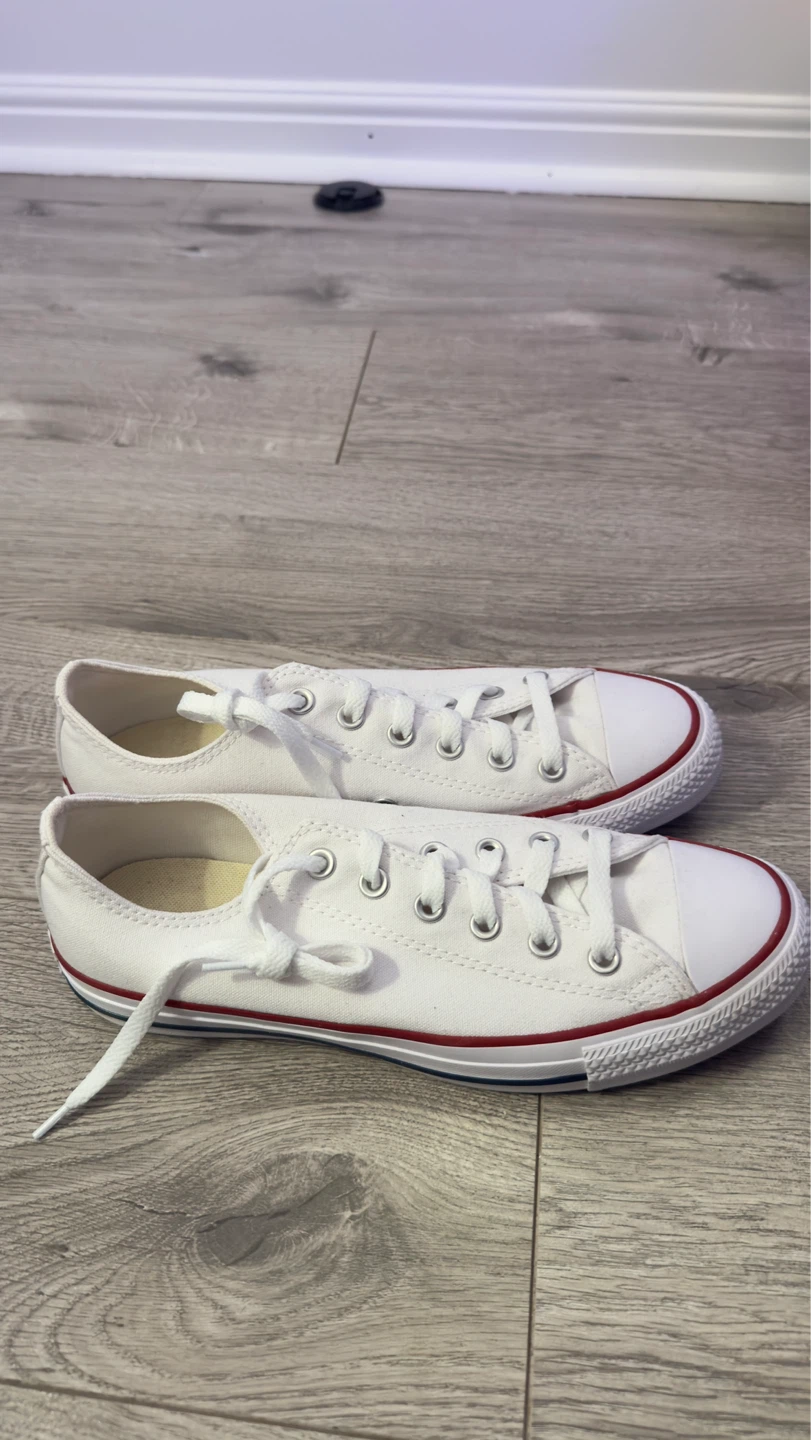 Converse All Star White Canvas Low Top Sneakers - photo 2