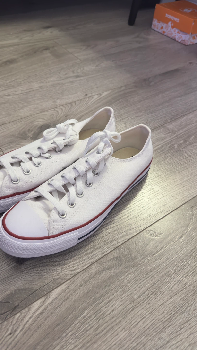 Converse All Star White Canvas Low Top Sneakers - photo 4