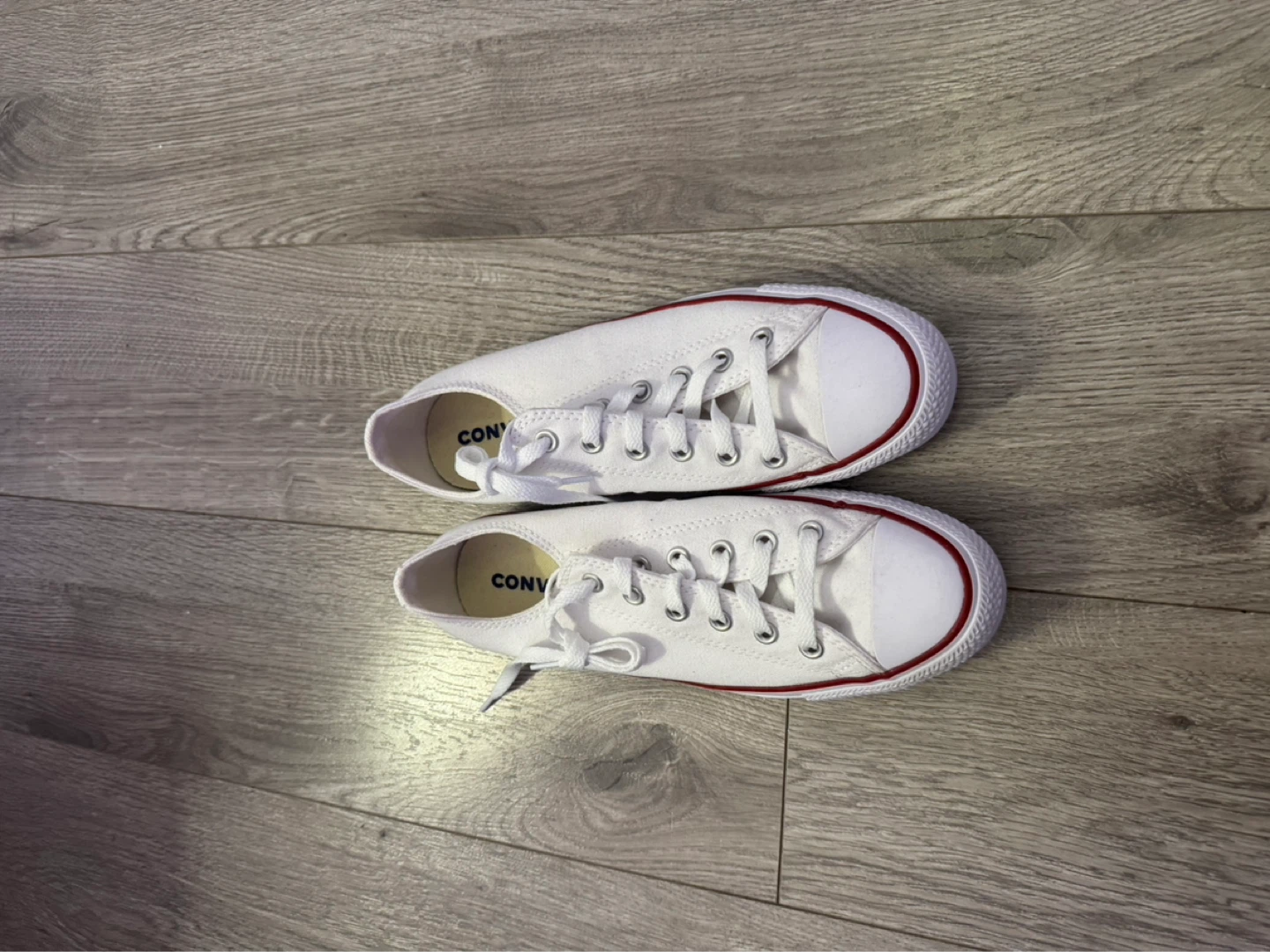 Converse All Star White Canvas Low Top Sneakers