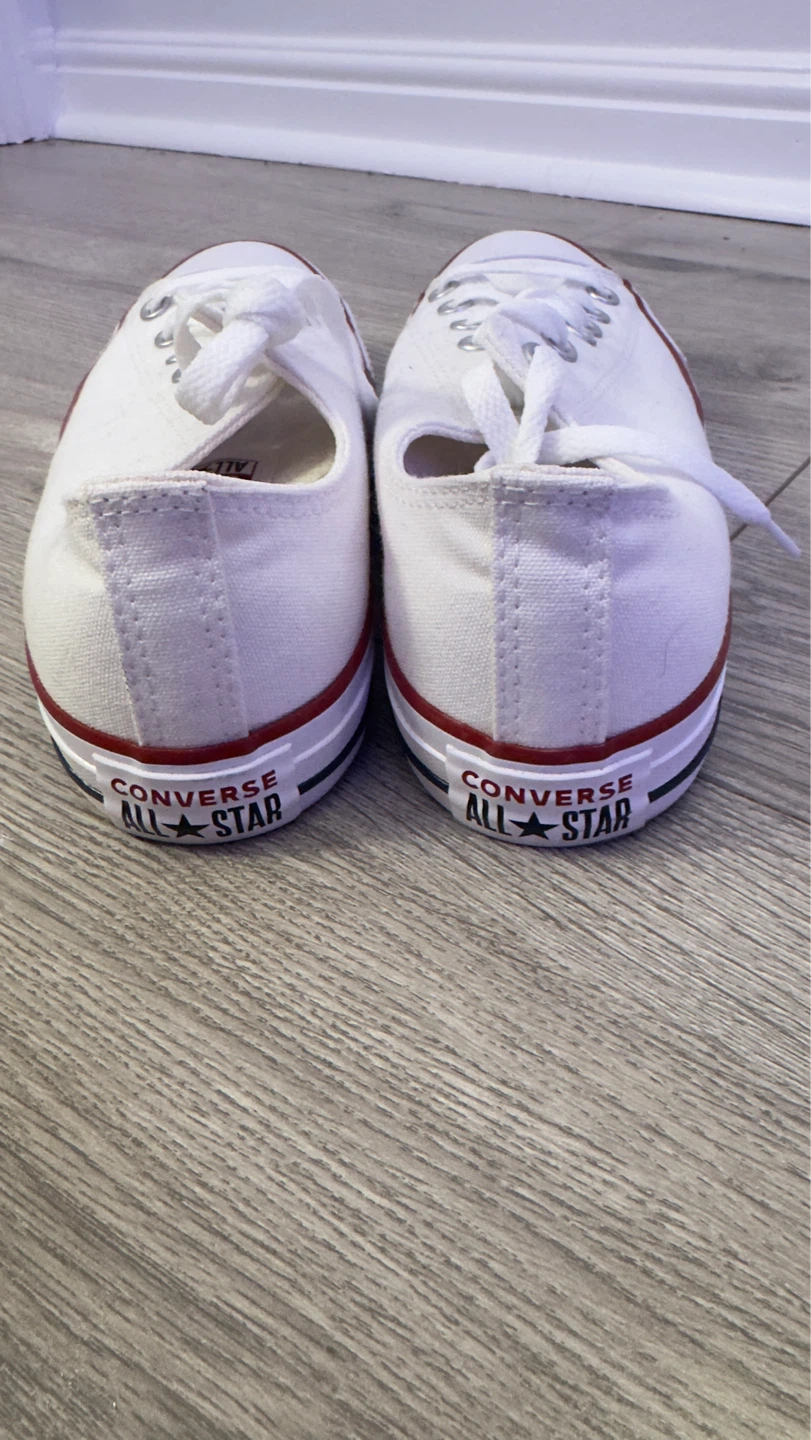 Converse All Star White Canvas Low Top Sneakers - photo 5