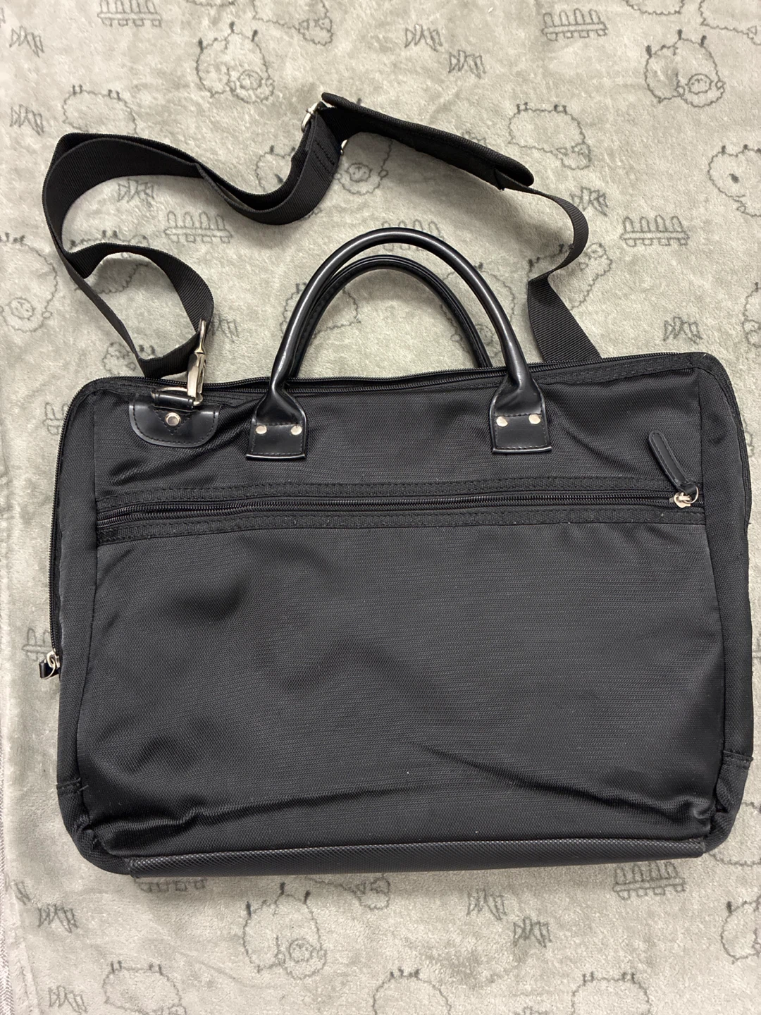 Black Briefcase with Shoulder Strap(a laptop bag)