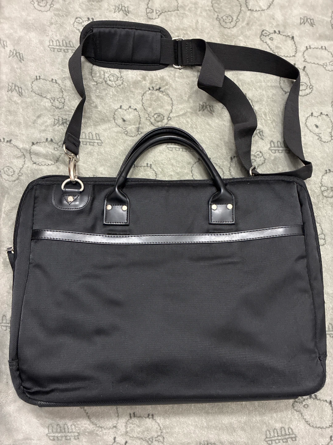 Black Briefcase with Shoulder Strap(a laptop bag) - photo 2