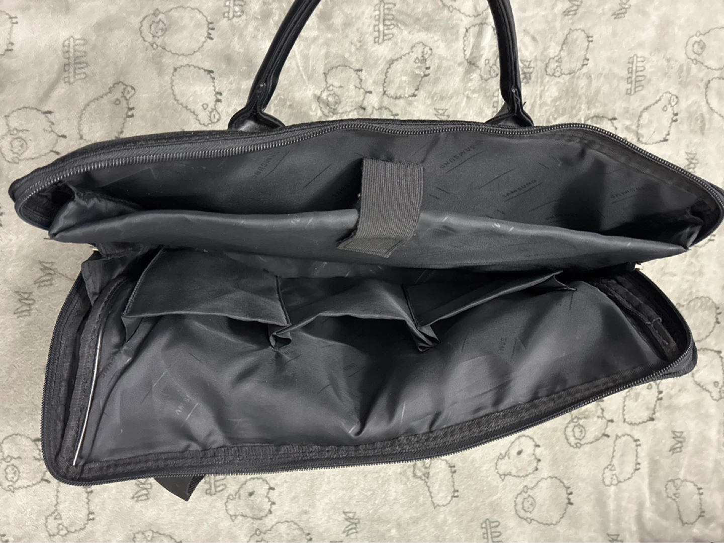 Black Briefcase with Shoulder Strap(a laptop bag) - photo 3