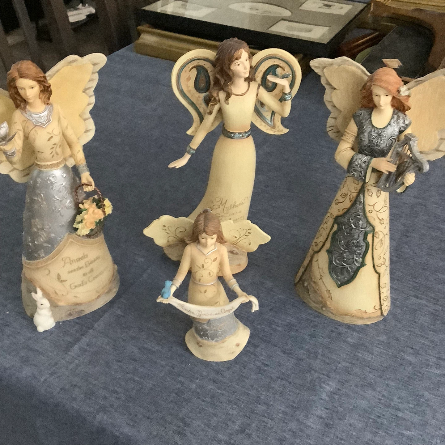 Collection of 4 Angel Figurines