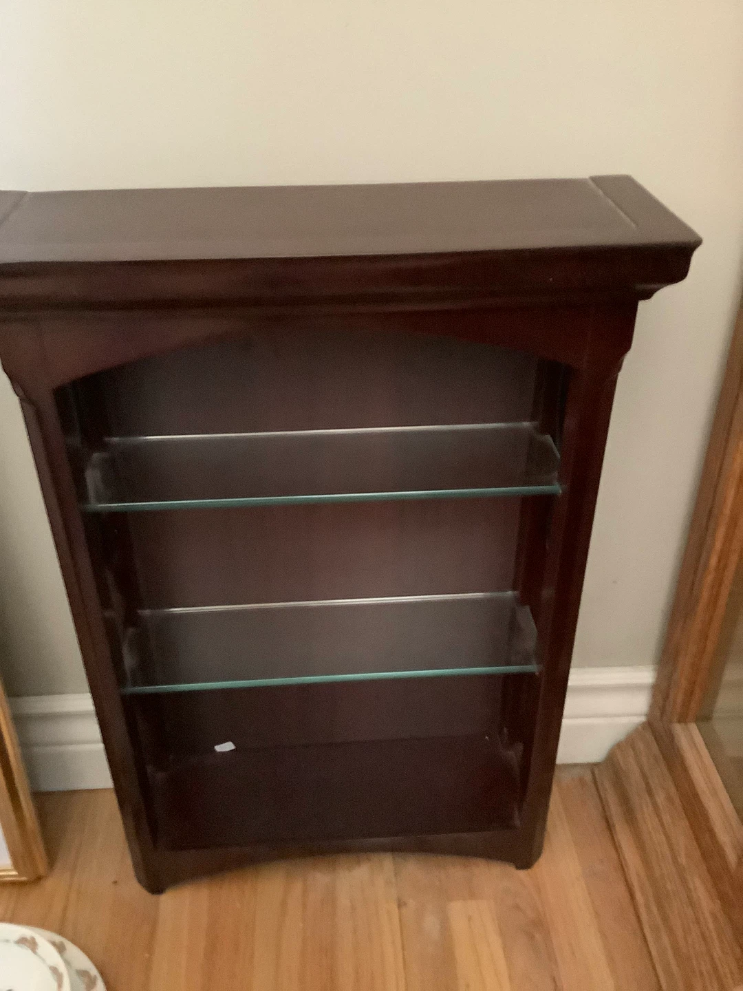 Dark Wood Display Shelf