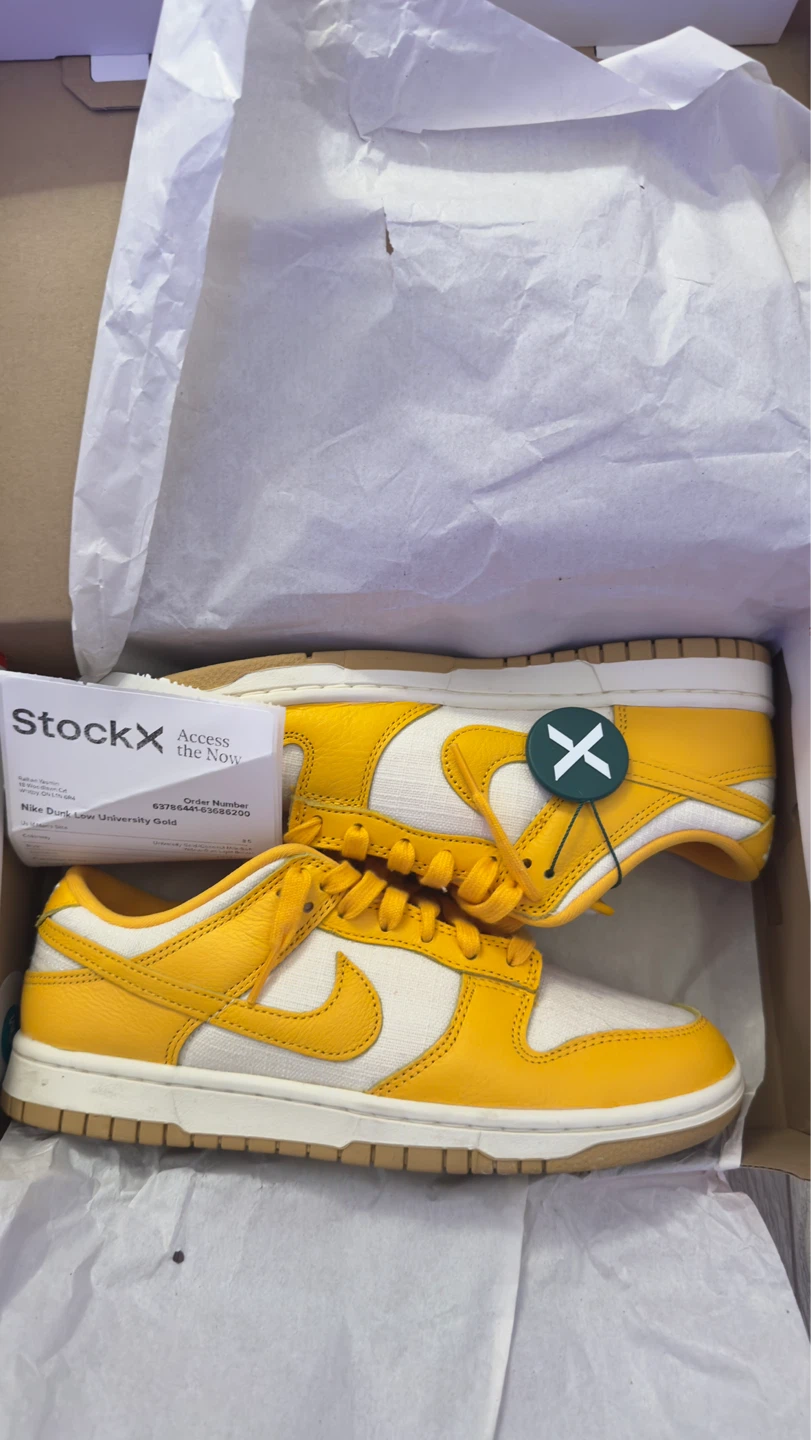 Nike Dunk Low University Gold Sneakers Size 8.5