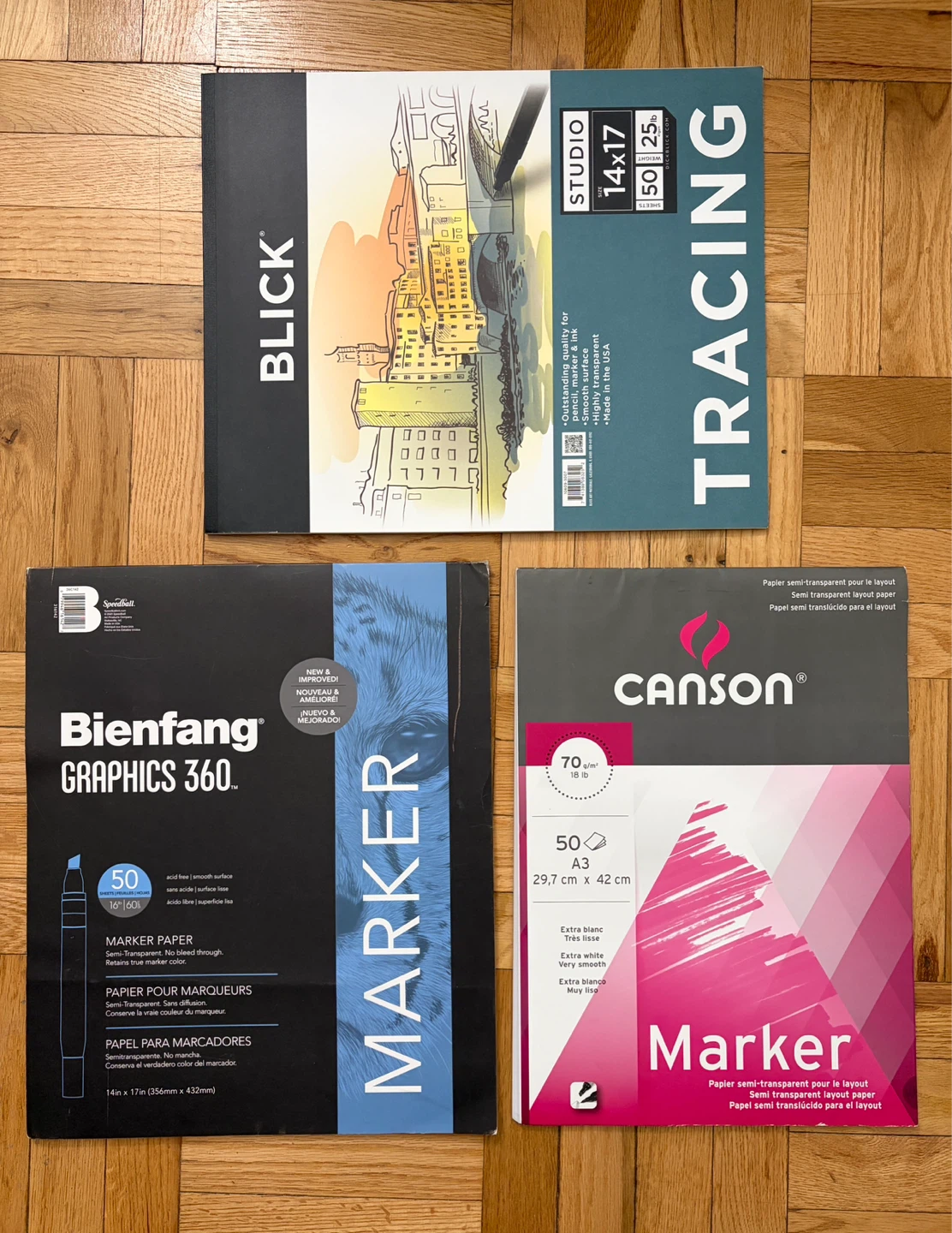 Art Materials for Sale! (Marker Pad, Tracing Paper)