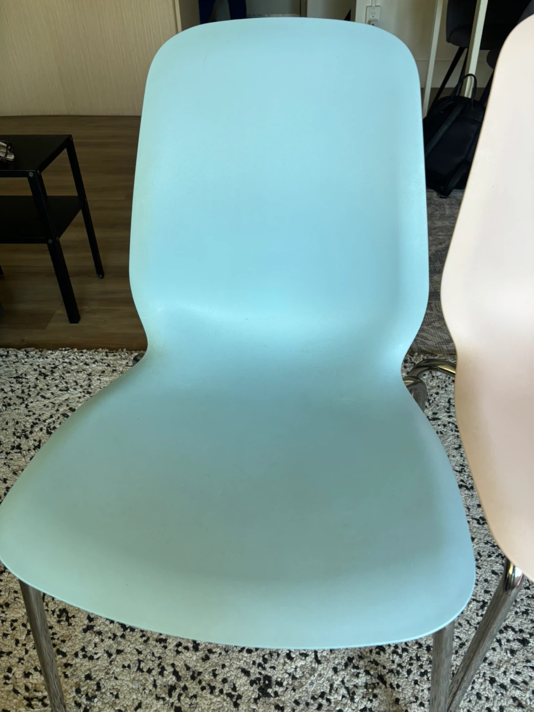 Set of 2 Dining Chairs - Blue & Pink - photo 2