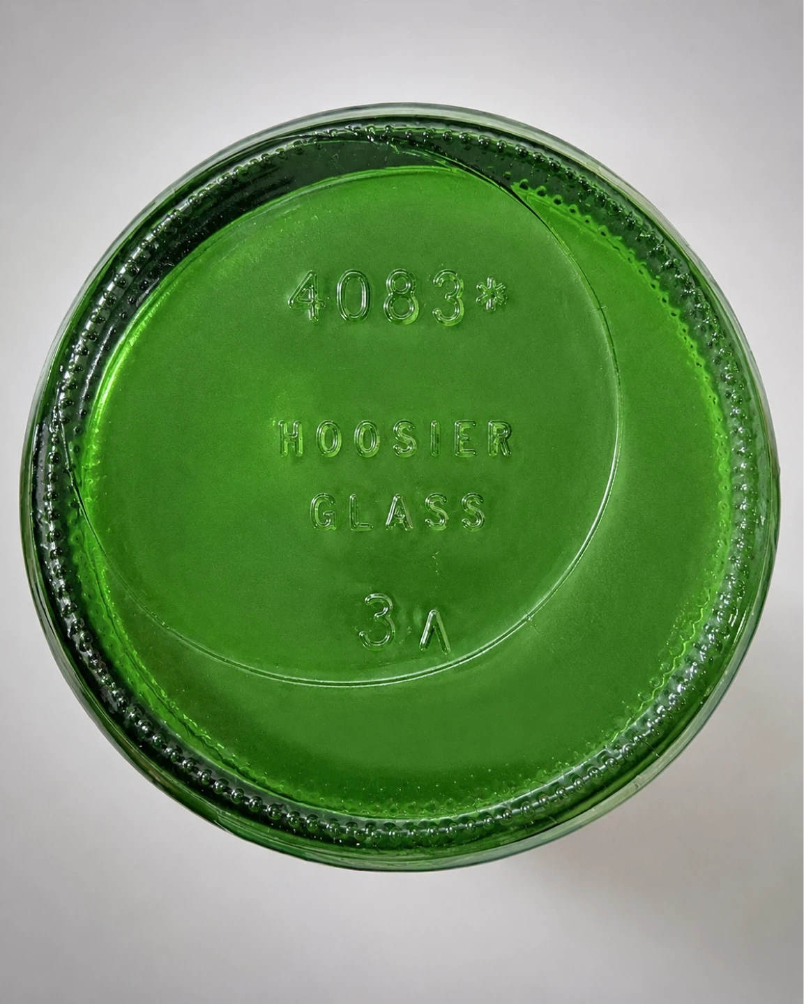 Green Glass Vase - Hoosier Glass - photo 2