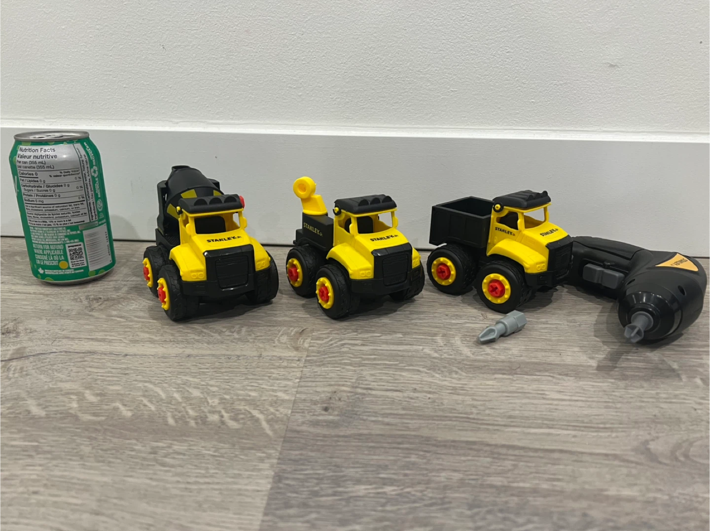 Stanley Jr. Jr. Toy Construction Vehicles with Screwdriver