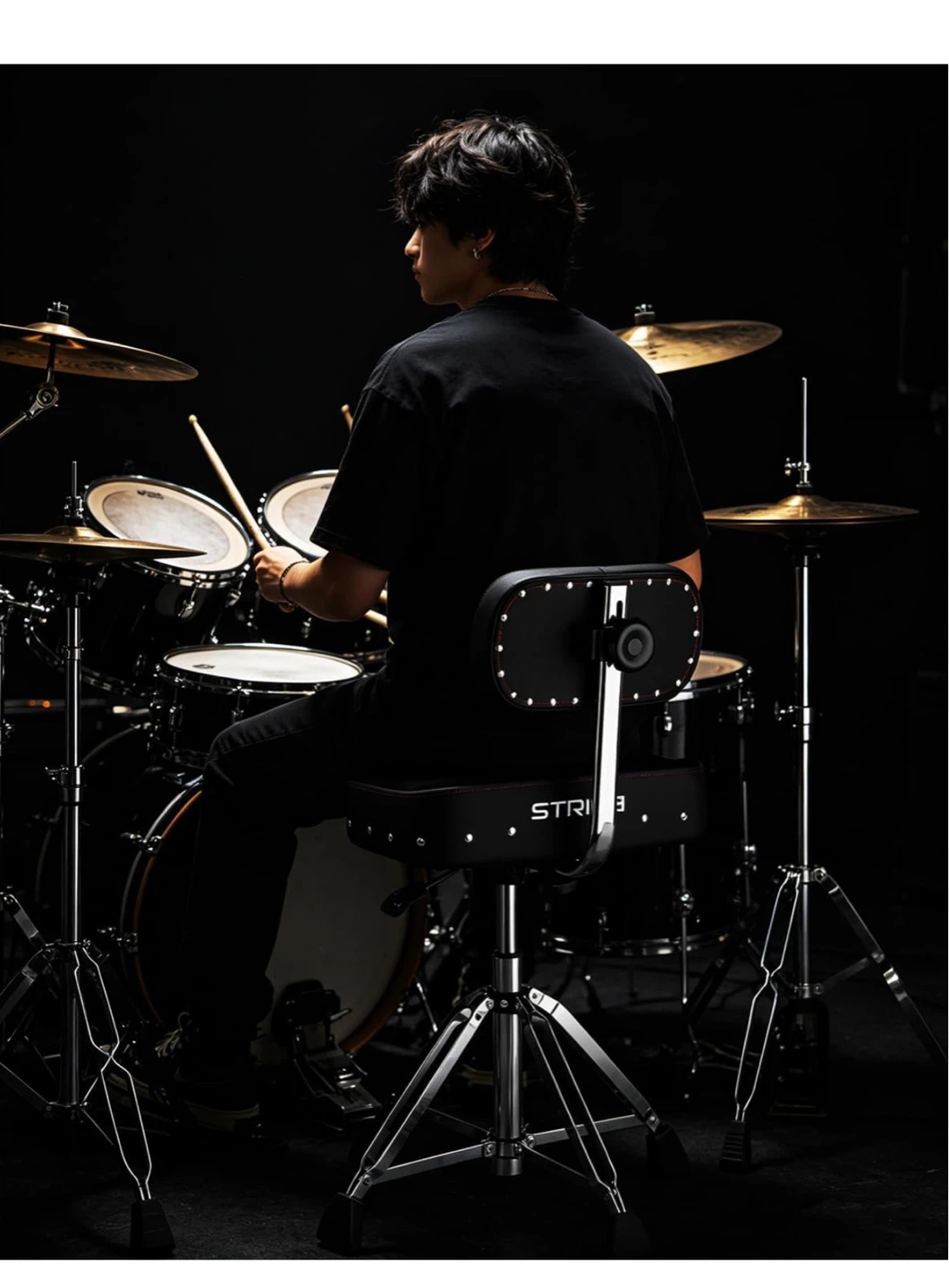 Strich Drum Throne with Backrest - photo 3