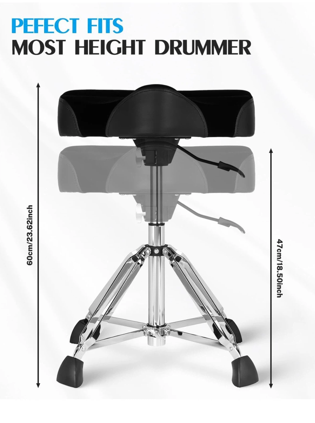 STRICH Drum Throne - Hydraulic Saddle Drum Stool - photo 4