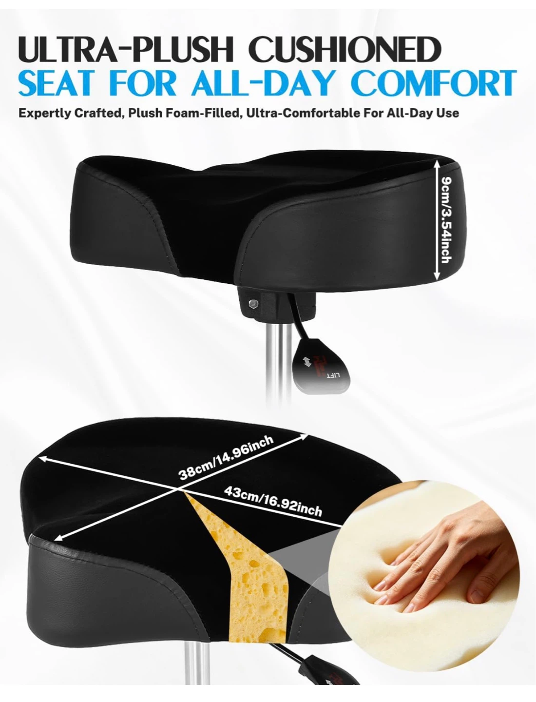 STRICH Drum Throne - Hydraulic Saddle Drum Stool - photo 3