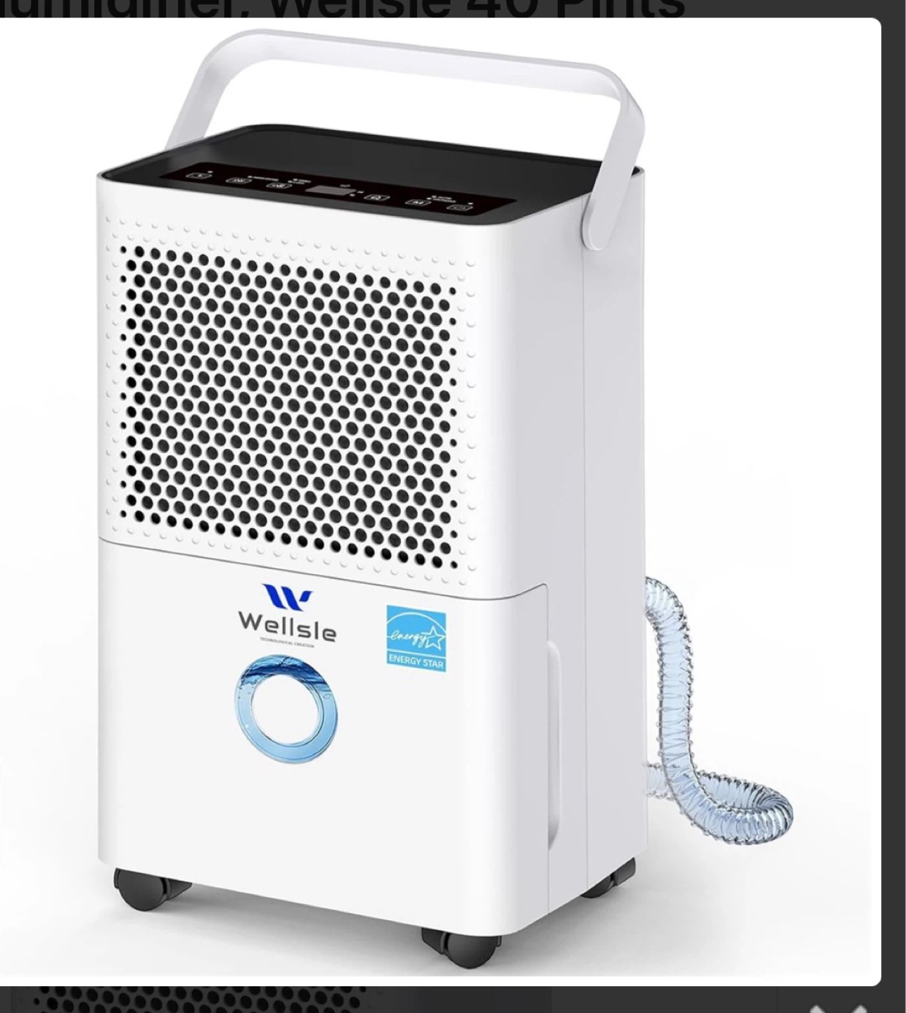 Wellsle 40 Pints Dehumidifier