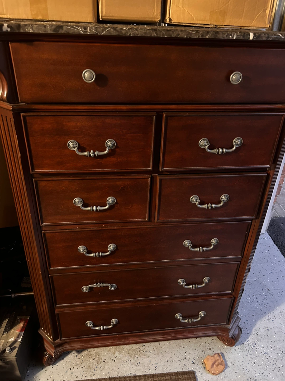 Wooden bedroom set with Marble Top