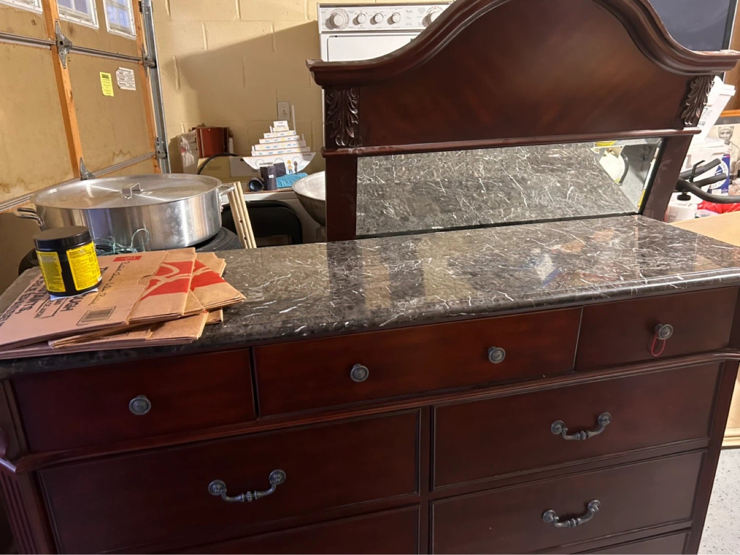 Wooden bedroom set with Marble Top - photo 2