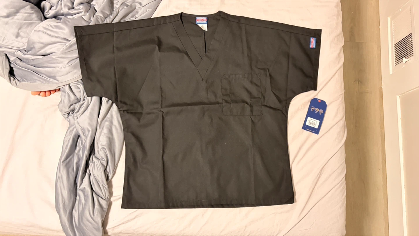 Cherokee Black Men’s Scrub Tops XS x4 - photo 2