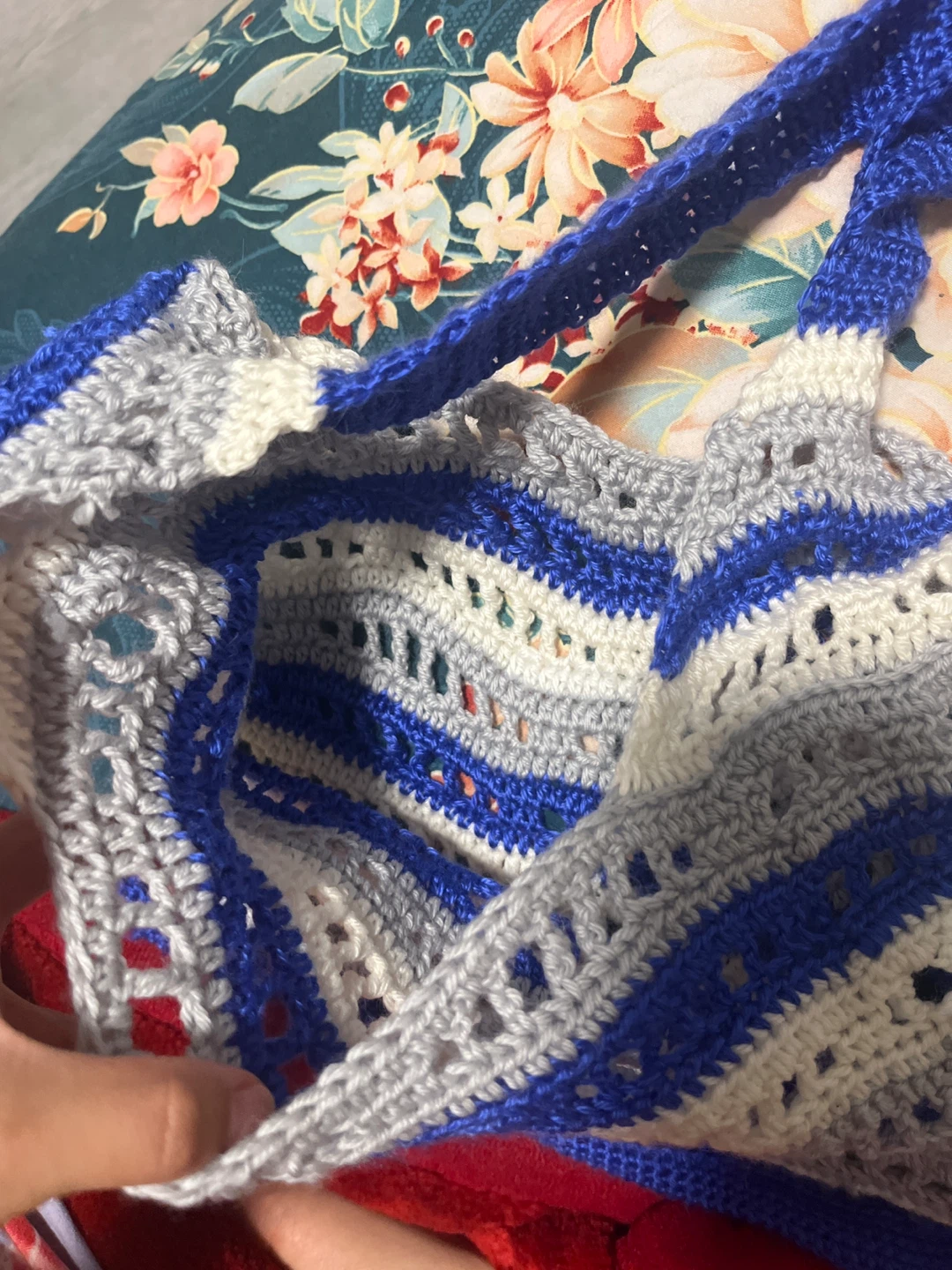Crocheted ocean Bag - photo 4