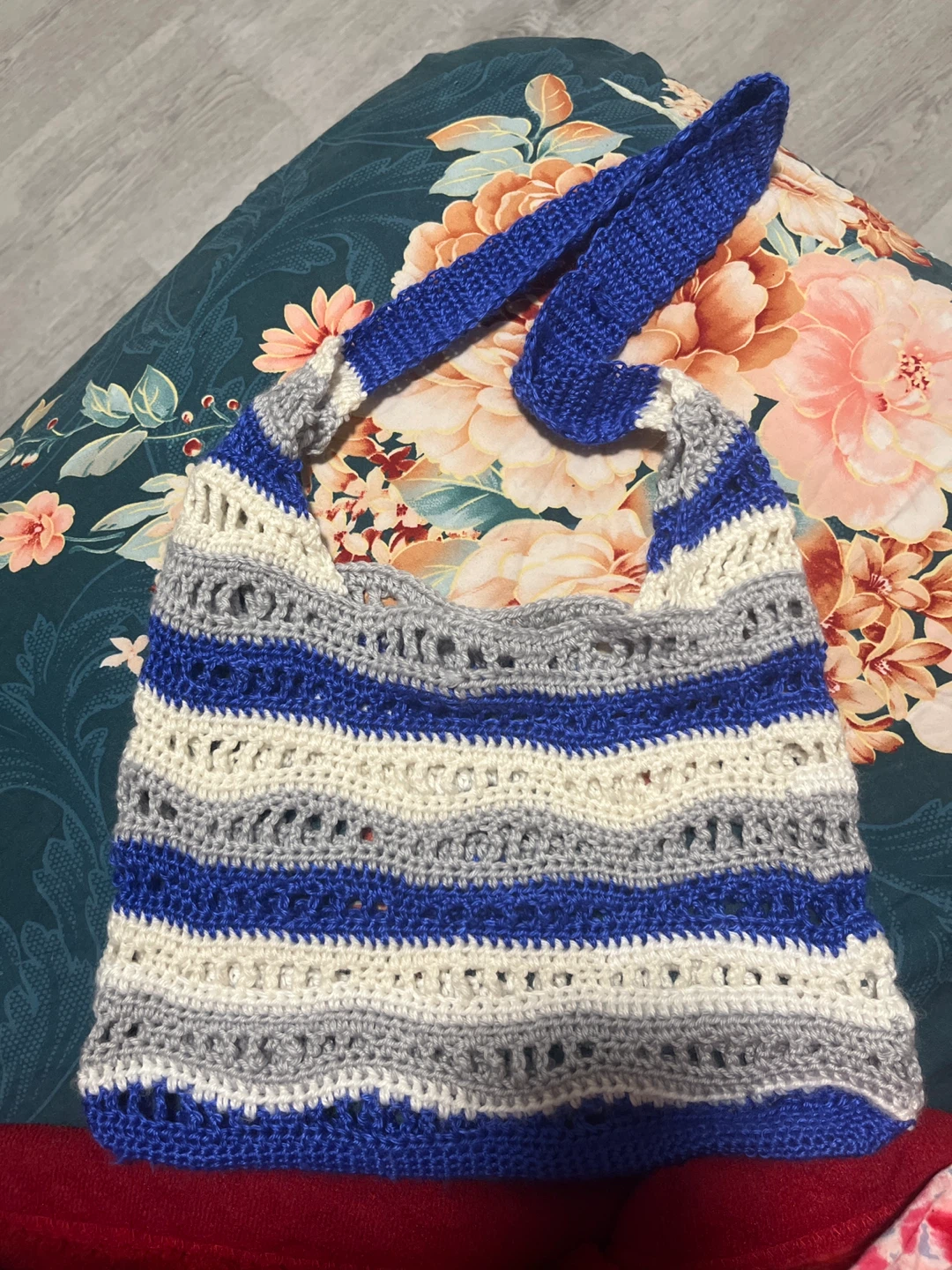 Crocheted ocean Bag - photo 3