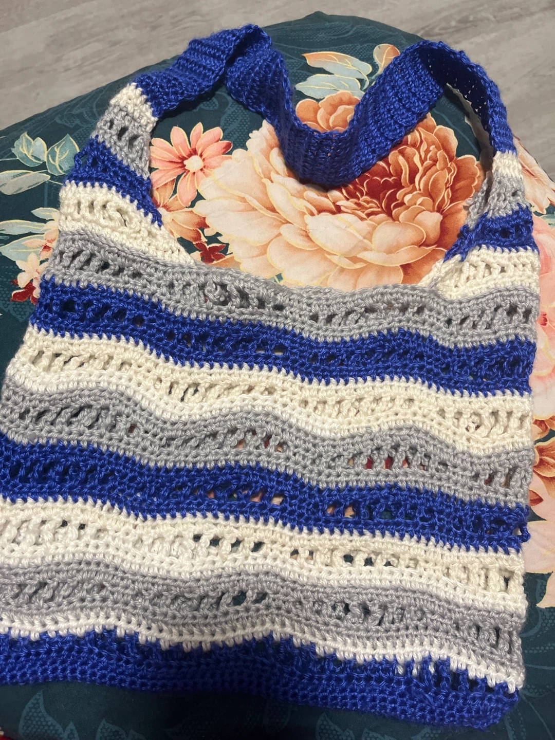Crocheted ocean Bag - photo 2