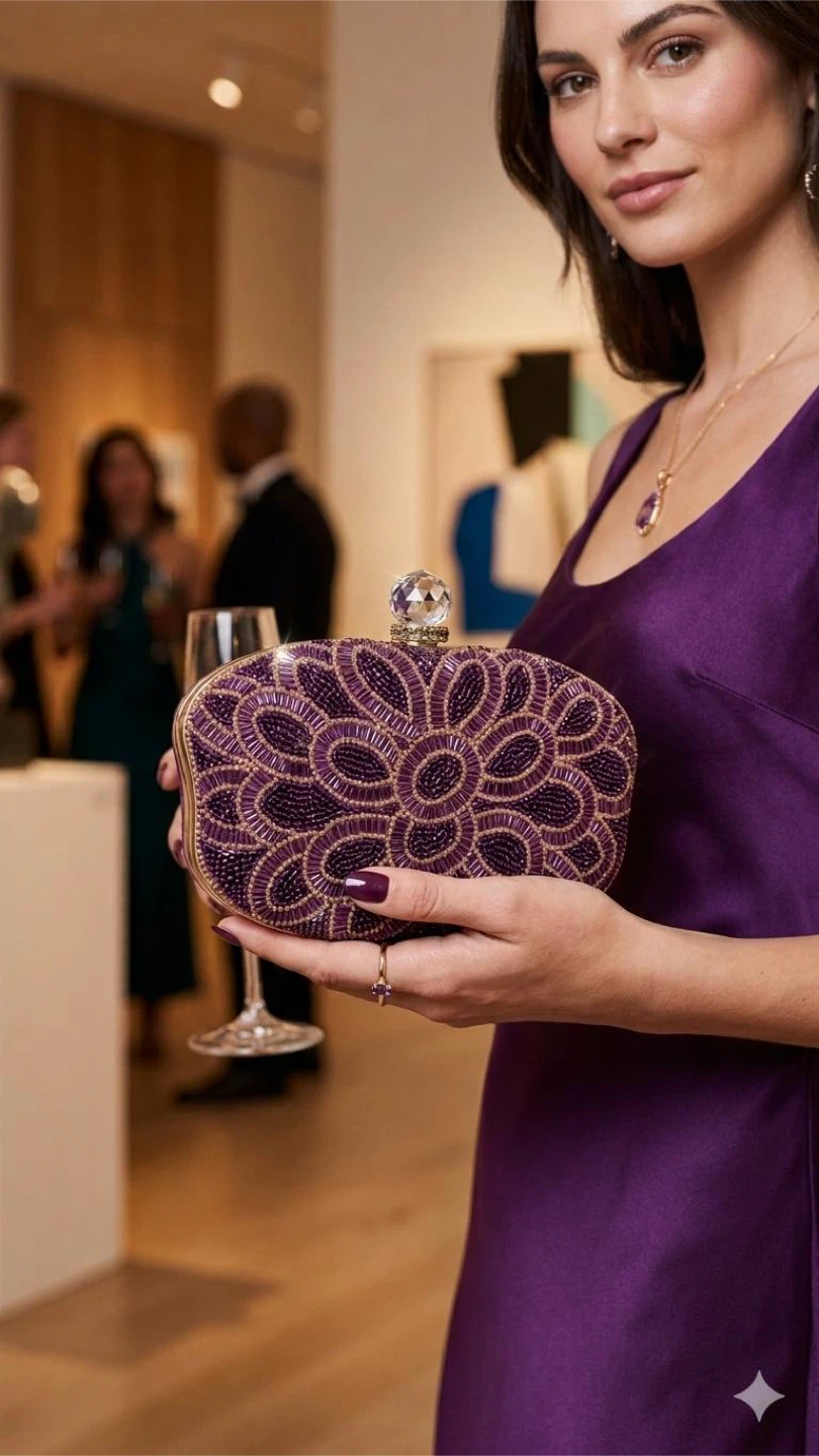 Beaded Clutch Bag