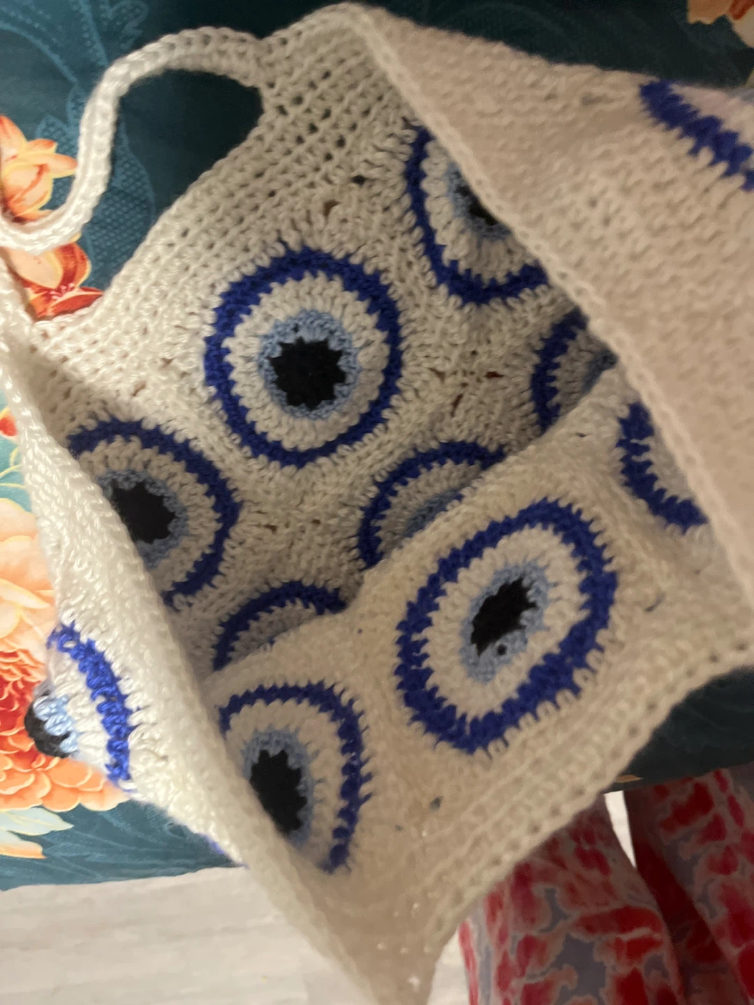 Crochet Tote Bag - Evil Eye Pattern - photo 3